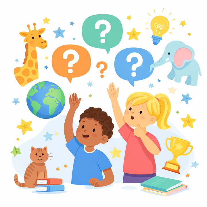 Quiz för barn – 40 roliga frågor för hela familjen